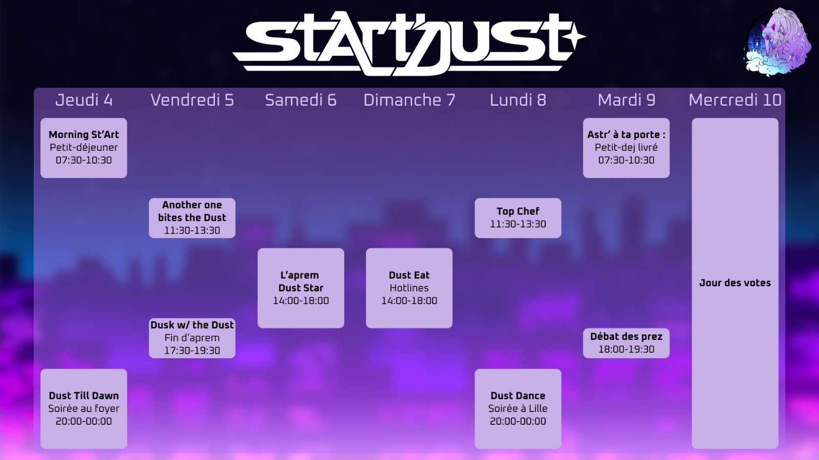 planning startdust